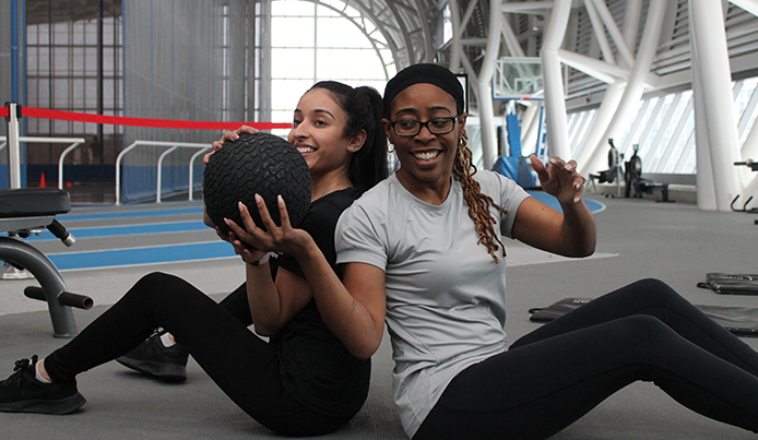 members enjoying their workout at Abilities Centre