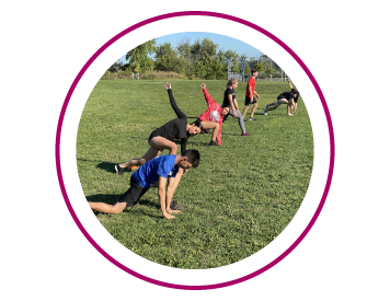 ASAD students training outside