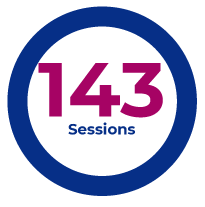 143 sessions