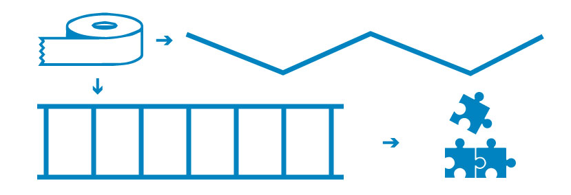 tape-ladder.jpg Icon of tape turning into a tape ladder for the course and into the puzzle piece version of the course