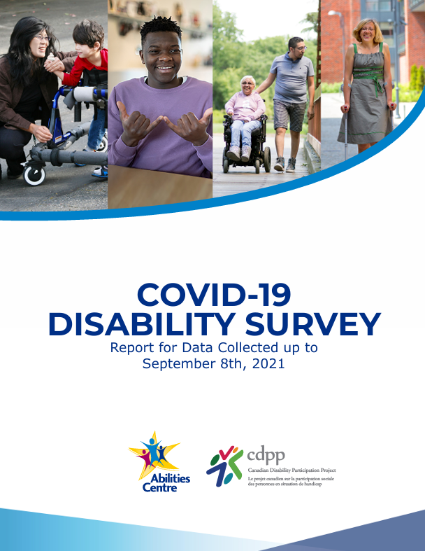 Cover of the COVID-19 disability survey from September 8, 2021.